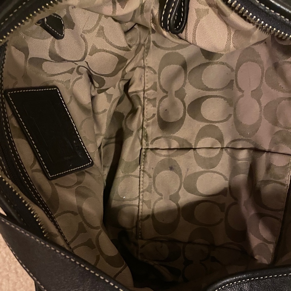 Coach Black Leather Hobo Bag - Picture 5 of 10
